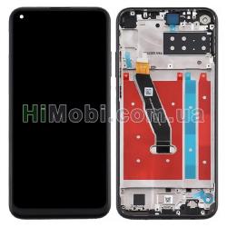 Дисплей (LCD) Huawei P40 Lite E/ Y7p 2020/ Honor 9C з сенсором чорний + рамка оригiнал PRC