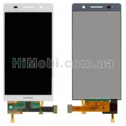 Дисплей (LCD) Huawei P6-U06 з сенсором білий