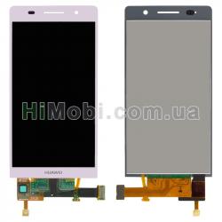 Дисплей (LCD) Huawei P6-U06 з сенсором рожевий