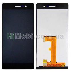 Дисплей (LCD) Huawei P7-L10 Ascend/ Sophia-L10 з сенсором чорний