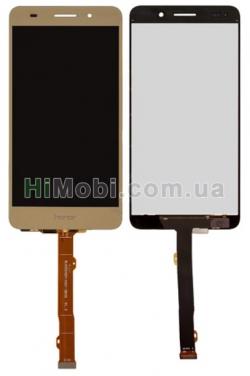 Дисплей (LCD) Huawei Y6 II (CAM-L21)/ Honor 5A (CAM-AL00) з сенсором золотий