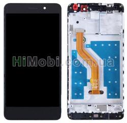 Дисплей (LCD) Huawei Y7 (2017) TRT-LX1 / TRT-L21 Nova Lite Plus з сенсором чорний + рамка