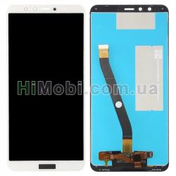 Дисплей (LCD) Huawei Y9 2018 з сенсором білий