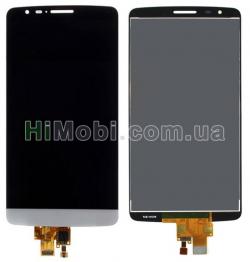 Дисплей (LCD) LG D690 G3 Stylus з сенсором сірий + рамка оригінал PRC
