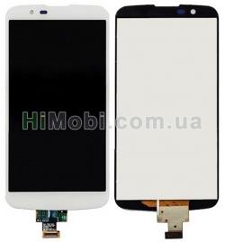 Дисплей (LCD) LG K410 K10/ K420N/ K430DS/ K430DSF/ K430DSYl з сенсором білий оригінал PRC