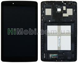 Дисплей (LCD) LG V400 G Pad 7.0 з сенсором чорний + рамка оригінал PRC