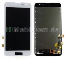 Дисплей (LCD) LG X210 K7/ X210DS з сенсором білий