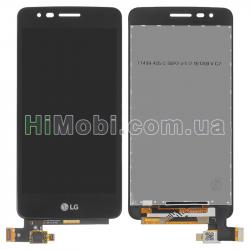 Дисплей (LCD) LG X240 Dual Sim K8 (2017) з сенсором чорний оригінал PRC