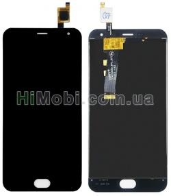 Дисплей (LCD) Meizu M2/ M2 mini з сенсором чорний маленька мікросхема 5x5 mm