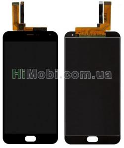Дисплей (LCD) Meizu M2 Note з сенсором чорний жовтий шлейф