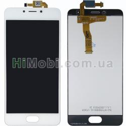Дисплей (LCD) Meizu M5c M710h з сенсором білий