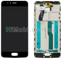 Дисплей (LCD) Meizu M5s/ M5s mini з сенсором чорний + рамка