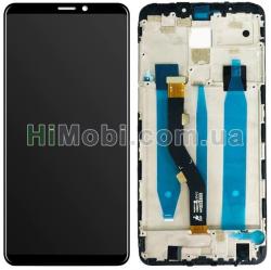 Дисплей (LCD) Meizu Note 8/ M8 Note (М822) з сенсором чорний + рамка