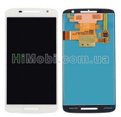 Дисплей (LCD) Motorola XT1561 Moto X Play/ XT1562/ / XT1563/ XT1564 з сенсором білий