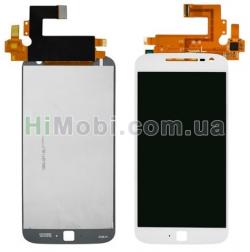 Дисплей (LCD) Motorola XT1620 Moto G4/ XT1621/ XT1622/ XT1624/ XT1625/ XT1626 з сенсором білий