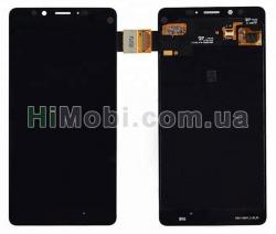 Дисплей (LCD) Microsoft 950 Lumia Dual Sim з сенсором чорний оригінал PRC