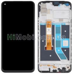 Дисплей (LCD) Oppo A53 4G 2020/ A53s/ A32/ A33/ A73 5G/ Realme 7i/ C17 з сенсором чорний + рамка