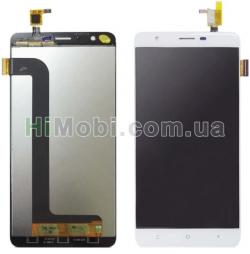 Дисплей (LCD) Oukitel U15 Pro з сенсором білий