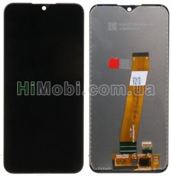 Дисплей (LCD) Samsung A015 Galaxy A01 з сенсором чорний з вузьким роз'ємом GH81-18209A A015