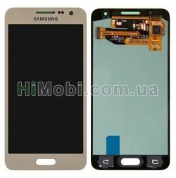 Дисплей (LCD) Samsung A300 F Galaxy A3/ A300/ A300H (2015) TFT з сенсором золотий