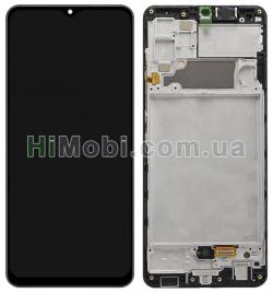 Дисплей (LCD) Samsung A325 Galaxy A32 з сенсором чорний + рамка сервісний GH82-25579A