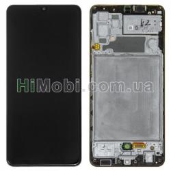 Дисплей (LCD) Samsung A325 Galaxy A32 з сенсором чорний + рамка сервісний GH82-25579A