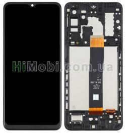Дисплей (LCD) Samsung A326 Galaxy A32 5G з сенсором чорний сервісний + рамка