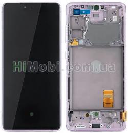 Дисплей (LCD) Samsung G780 Galaxy S20FE з сенсором лавандовий + рамка сервісний GH82-21219A