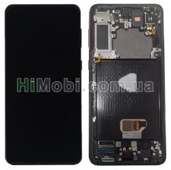 Дисплей (LCD) Samsung G996 Galaxy S21 Plus з сенсором чорний + рамка сервісний GH82-24553B