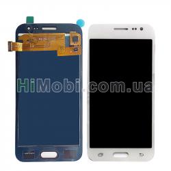 Дисплей (LCD) Samsung J200 Galaxy J2/ J200H TFT з сенсором білий