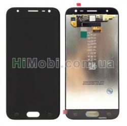 Дисплей (LCD) Samsung J330 Galaxy J3 (2017) з сенсором чорний сервісний GH96-10969A