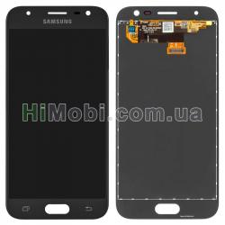 Дисплей (LCD) Samsung J330 Galaxy J3 (2017) з сенсором чорний оригінал PRC