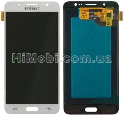 Дисплей (LCD) Samsung J510 Galaxy J5 (2016) з сенсором білий сервісний GH97-18792C