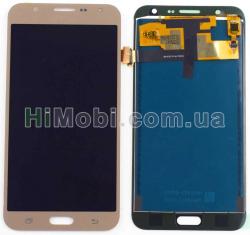 Дисплей (LCD) Samsung J700 Galaxy J7 OLED з сенсором золотий
