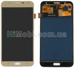 Дисплей (LCD) Samsung J701 Galaxy J7 Neo (2017) TFT з сенсором золотий