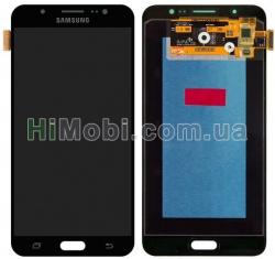 Дисплей (LCD) Samsung J710 Galaxy J7 (2016) з сенсором чорний сервісний GH97-18855B
