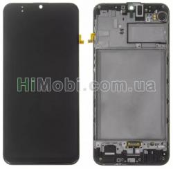 Дисплей (LCD) Samsung M215 Galaxy M21 2020 з сенсором чорний + рамка сервісний GH82-22509A