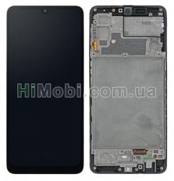 Дисплей (LCD) Samsung M225 Galaxy M22 з сенсором чорний + рамка сервісний GH82-25944A