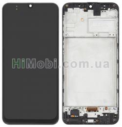 Дисплей (LCD) Samsung M305 / M30/ M215/ M30s/ M307/ M31/ M315 OLED з сенсором чорний + рамка