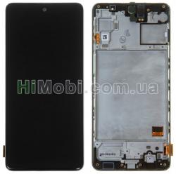 Дисплей (LCD) Samsung M317 Galaxy M31s з сенсором чорний + рамка сервісний GH82-23774A