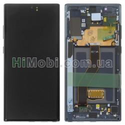 Дисплей (LCD) Samsung N975 Galaxy Note 10 Plus з сенсором чорний + рамка сервісний GH82-20818C