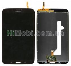 Дисплей (LCD) Samsung T311 Galaxy Tab 3 8.0" (3G) з сенсором чорний оригінал PRC