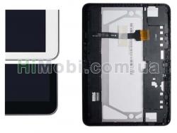 Дисплей (LCD) Samsung T530 Galaxy Tab 4 10.1/ T531/ T535 з сенсором білий + рамка