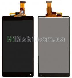 Дисплей (LCD) Sony C6502 L35h Xperia ZL/ C6503 L35i Xperia ZL з сенсором чорний
