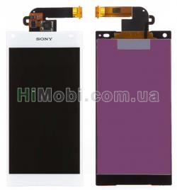 Дисплей (LCD) Sony E5803 Xperia Z5 Compact/ E5823 з сенсором білий