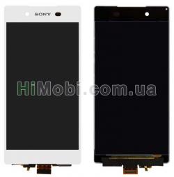 Дисплей (LCD) Sony E6533 Xperia Z3+ DS/ E6553/ Xperia Z4 з сенсором білий