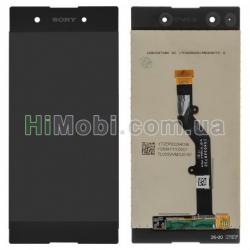 Дисплей (LCD) Sony G3412 Xperia XA1 Plus Dual з сенсором чорний оригінал PRC