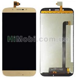 Дисплей (LCD) Umi Rome X / A553 Discovery Dual Sim / S-TELL M555 з сенсором золотий