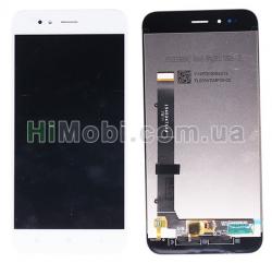 Дисплей (LCD) Xiaomi Mi A1/ Mi5X з сенсором білий