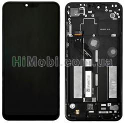 Дисплей (LCD) Xiaomi Mi8 Lite/ Mi8x з сенсором чорний + рамка оригінал PRC